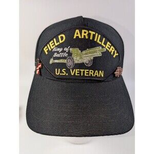 Official Field Artillery U.S. Veteran Hat Army Snapback Military Cap Made In USA